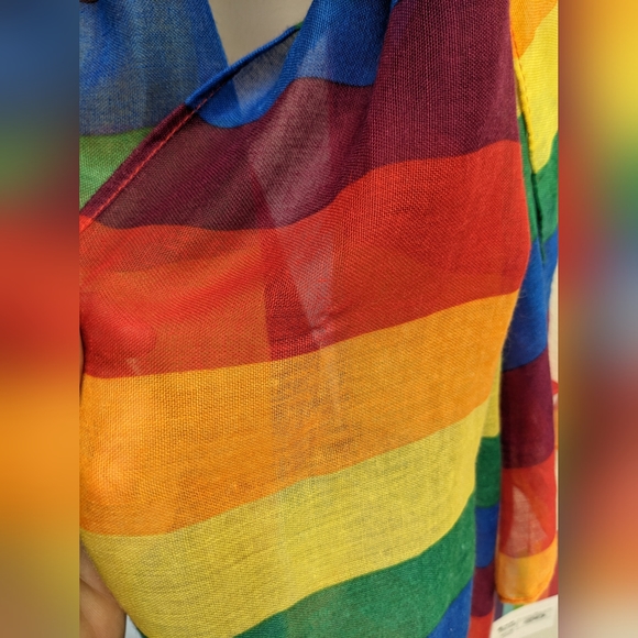 NWT WOKEN RAINBOW SCARF - Picture 7 of 7